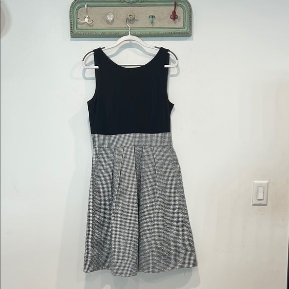 Signature by Robbie Bee Black and Gray for and flare knee length cocktail Dress - Picture 1 of 9